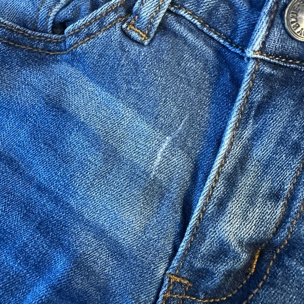 Judy Blue Dark Blue Fringed Ankle Jeans - Picture 6 of 8